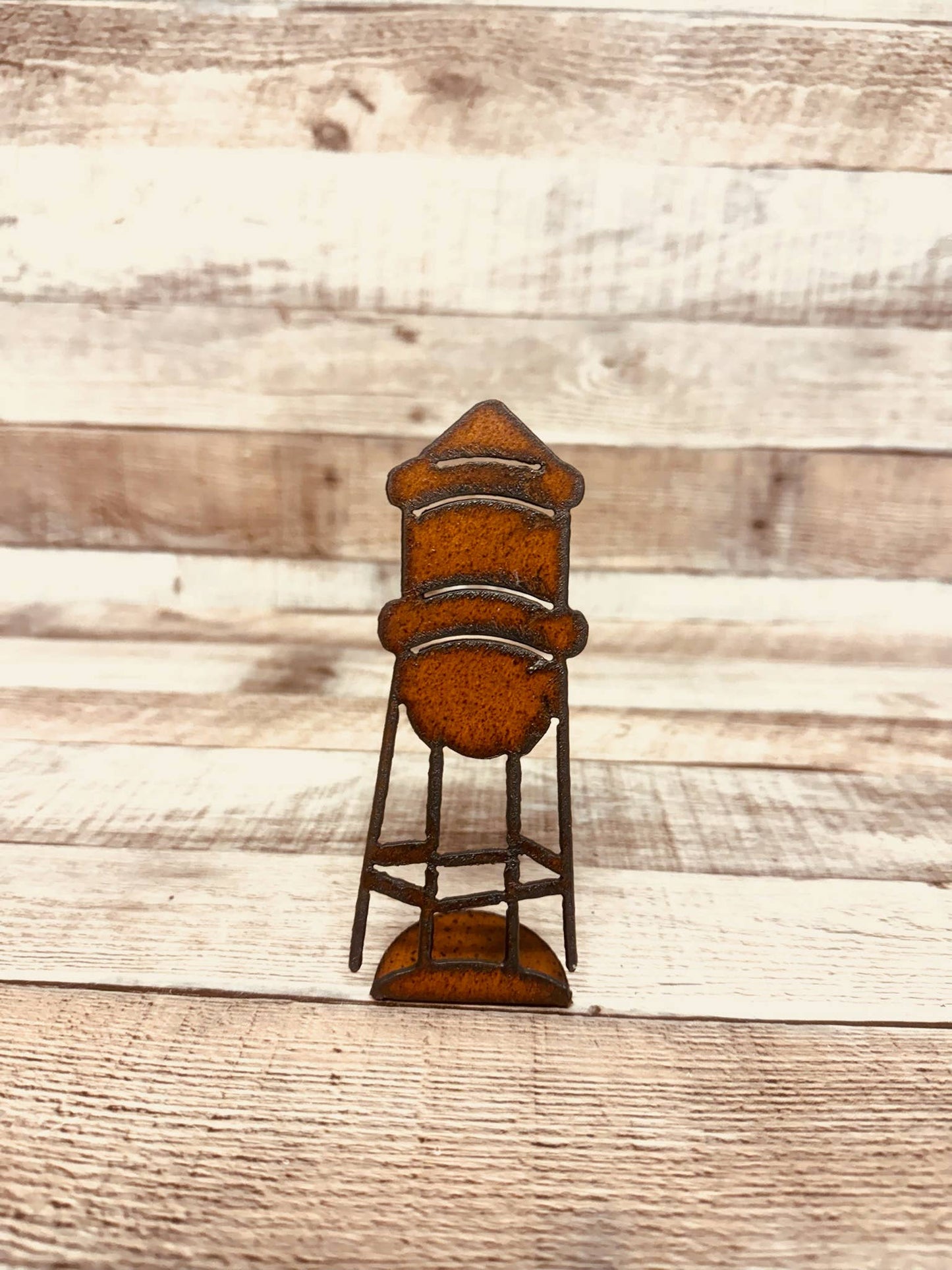 Water Tower Rustic Farmstyle Doodad Tabletop Gift ironwork
