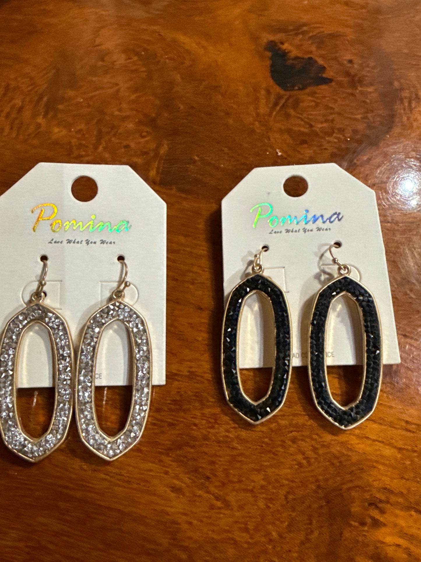 Beaded oblong Earrings