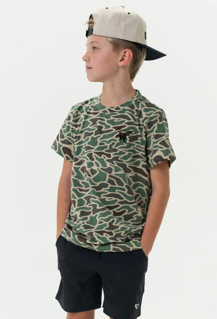 Youth Retro Duck Camo Short sleeve Burlebo