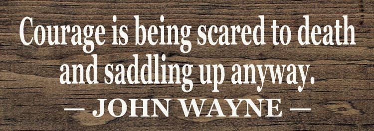 Courage Is Being Scared to Death: Old Cottage White