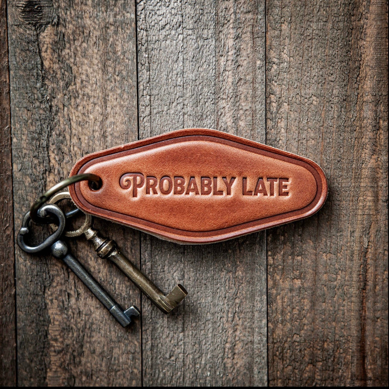 Leather Western Keychain Motel Style Sugarhouse