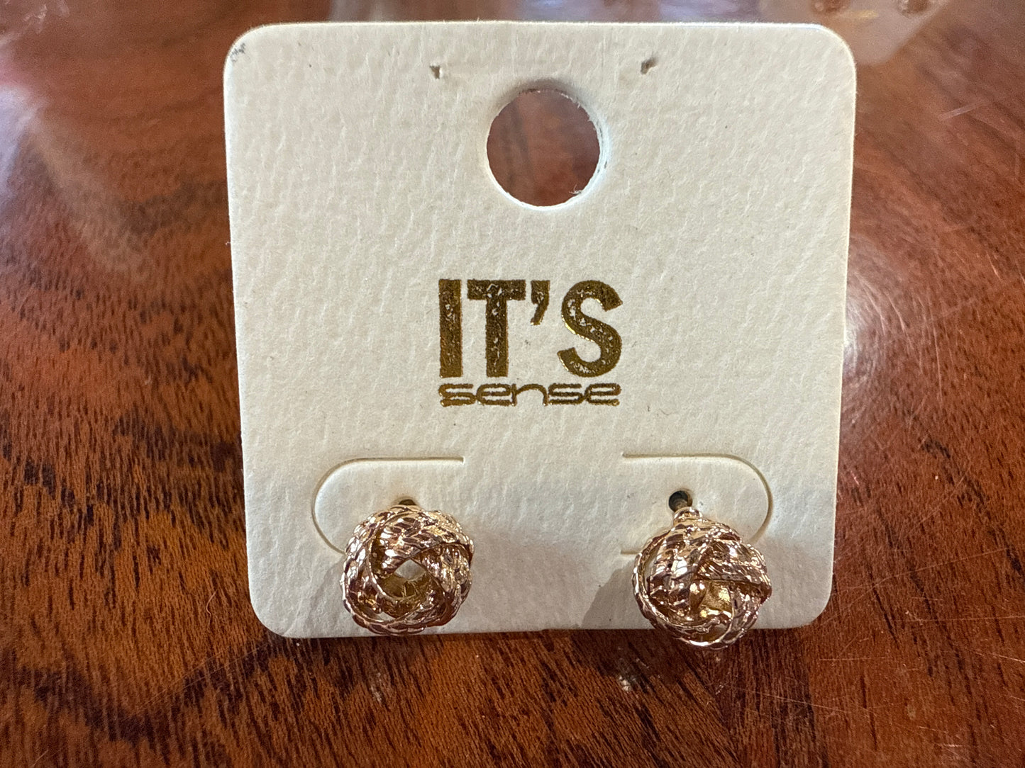 Gold Knot Earrings