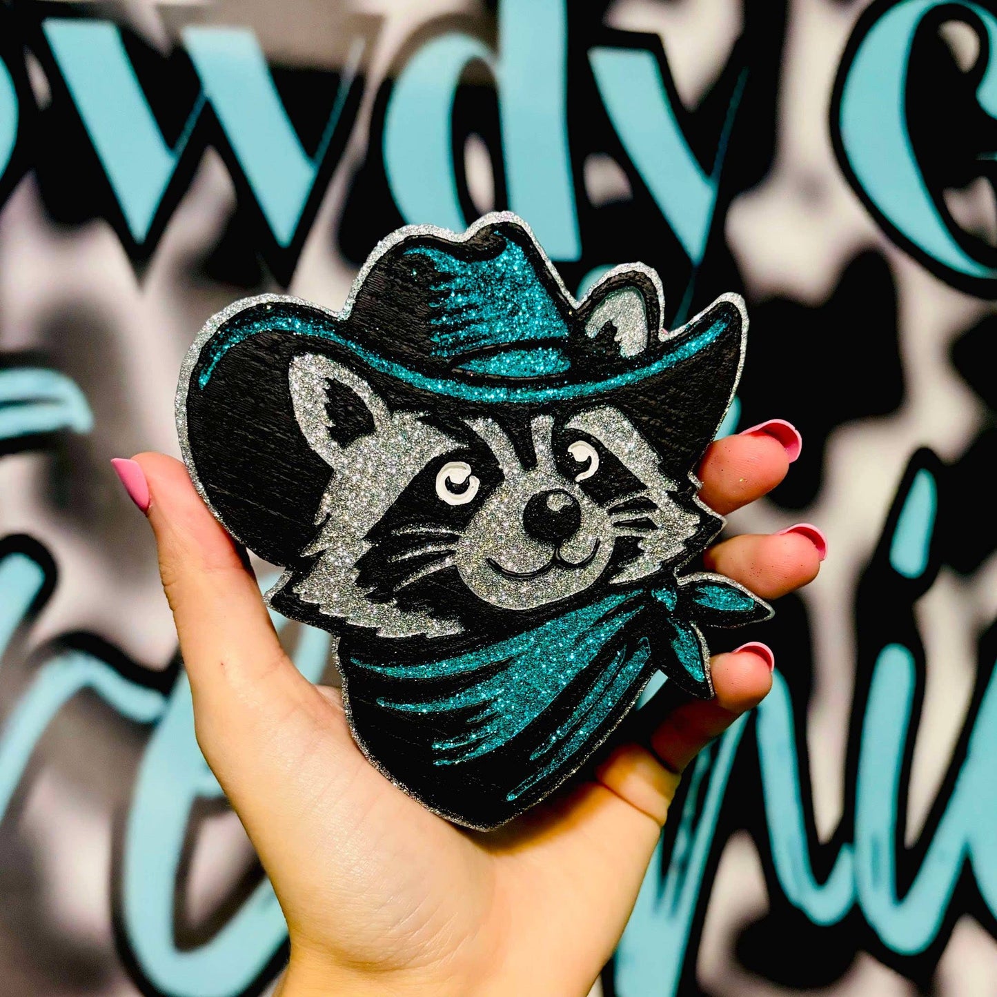 Cowboy Racoon Car Freshie RG