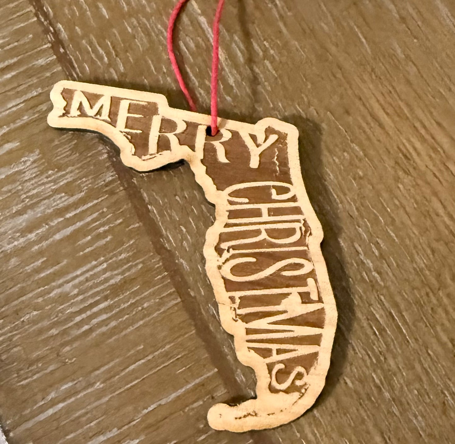 Florida Wooden Christmas Ornament Giftable Memories