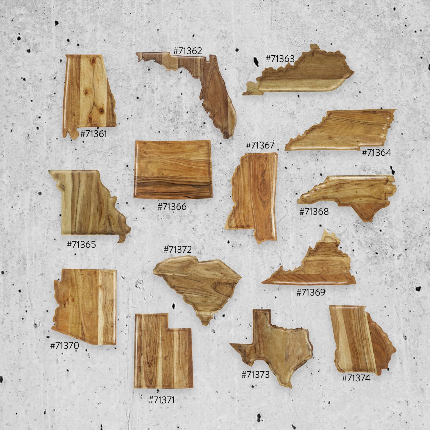 TEXAS Pride Acacia Wood Cutting Board