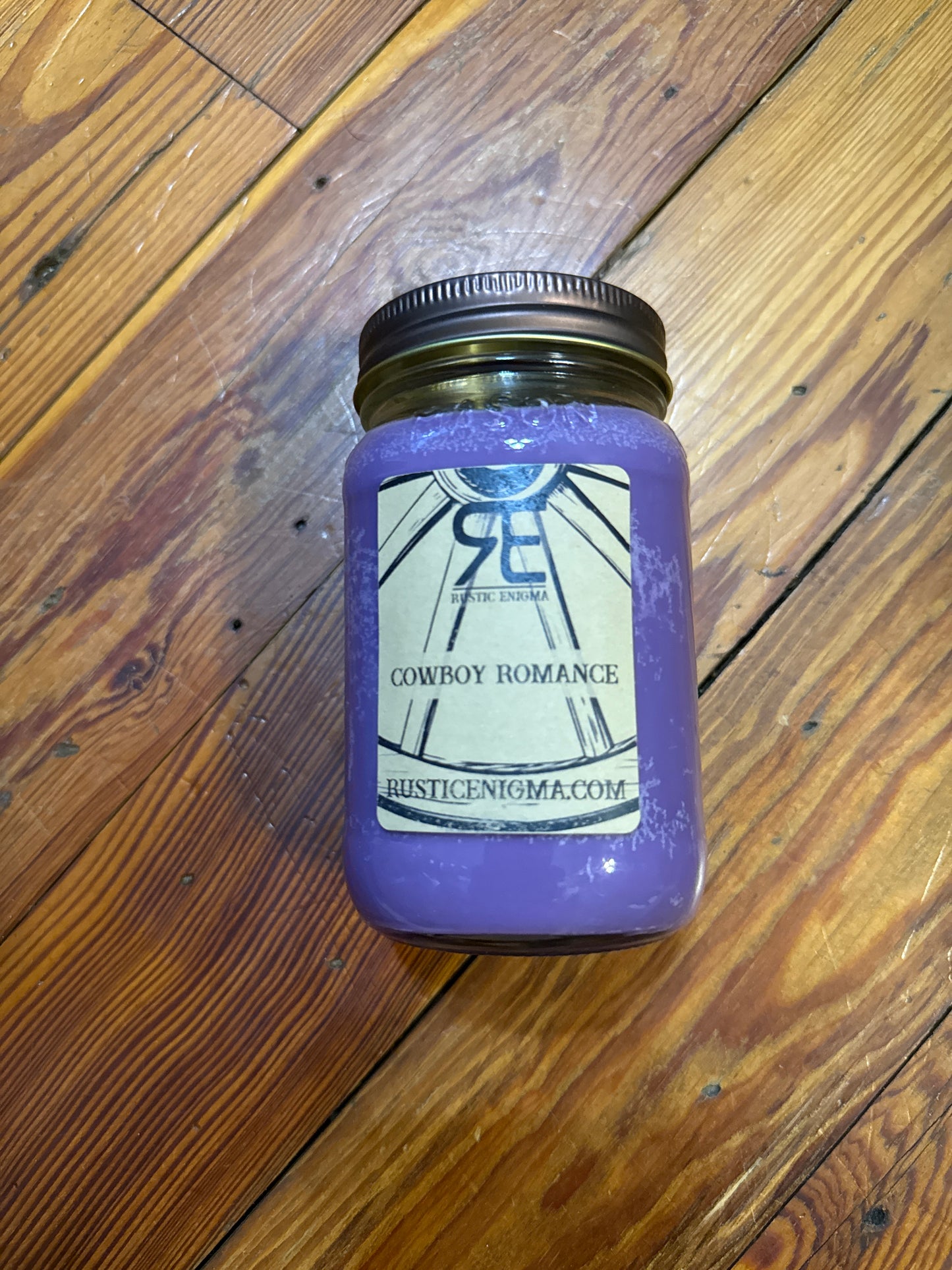 Cowboy Romance 16 oz Wood Wicked Candles - RE