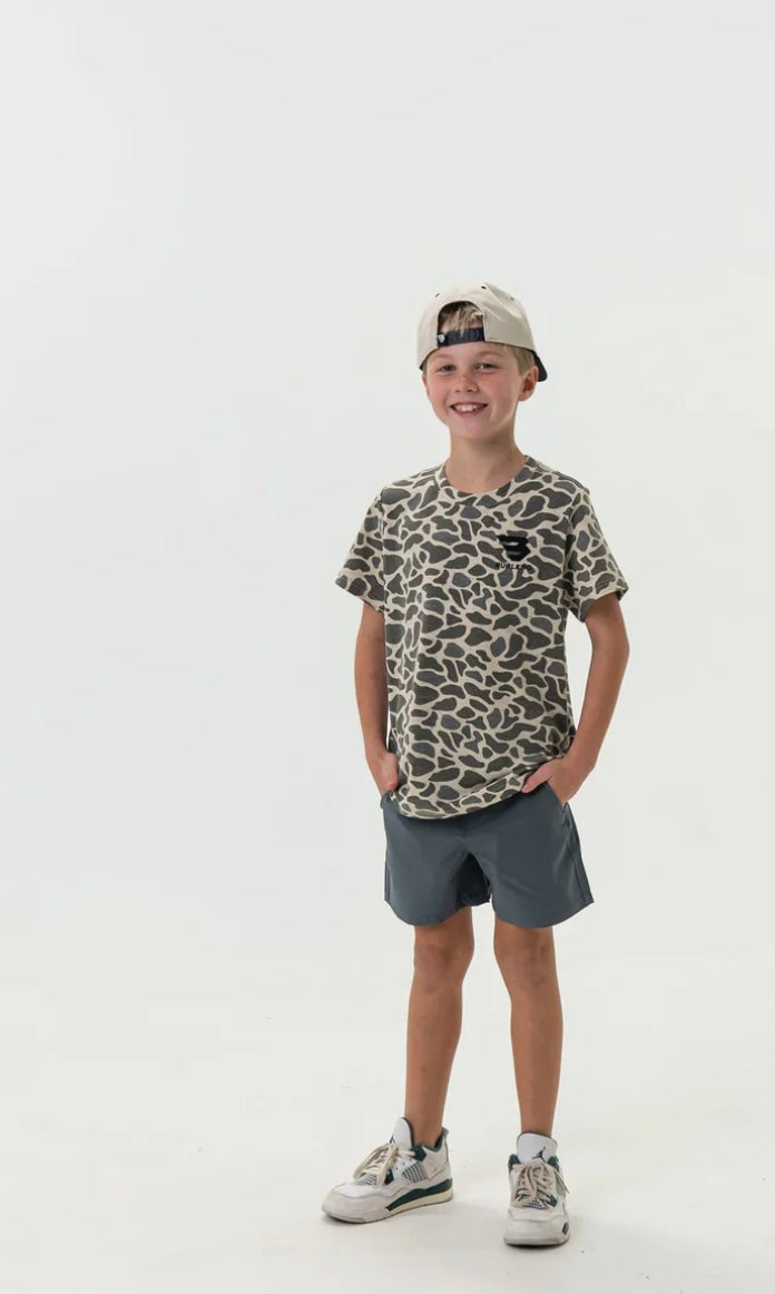 Youth Classic Deer Camo Short Sleeve Tee Burlebo