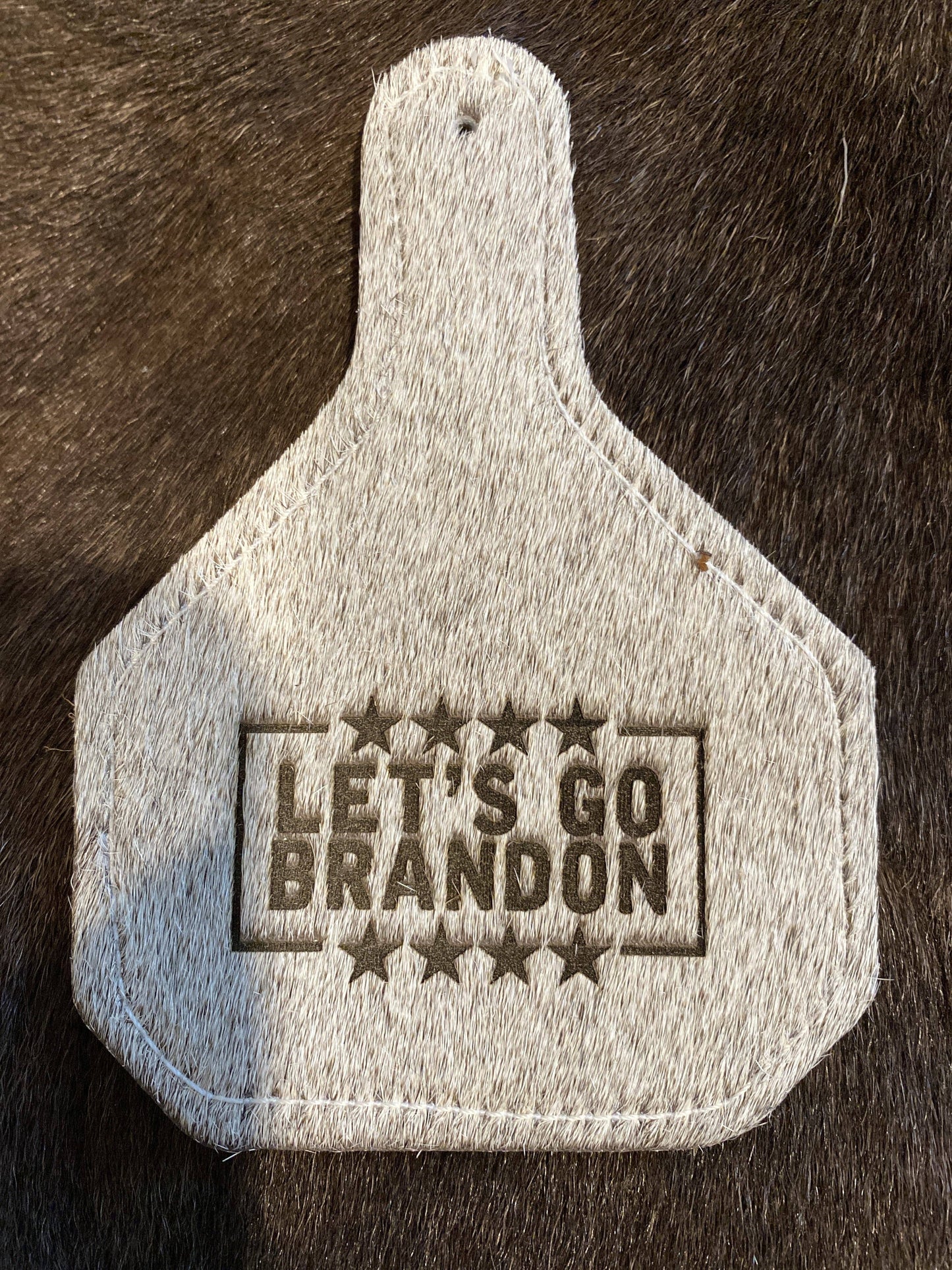 Let's Go Brandon Ear Tag Car Freshie rescentit