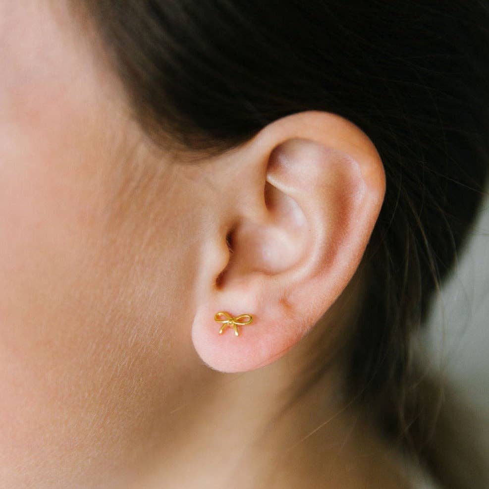 Bow Stud Earrings Pip Pop