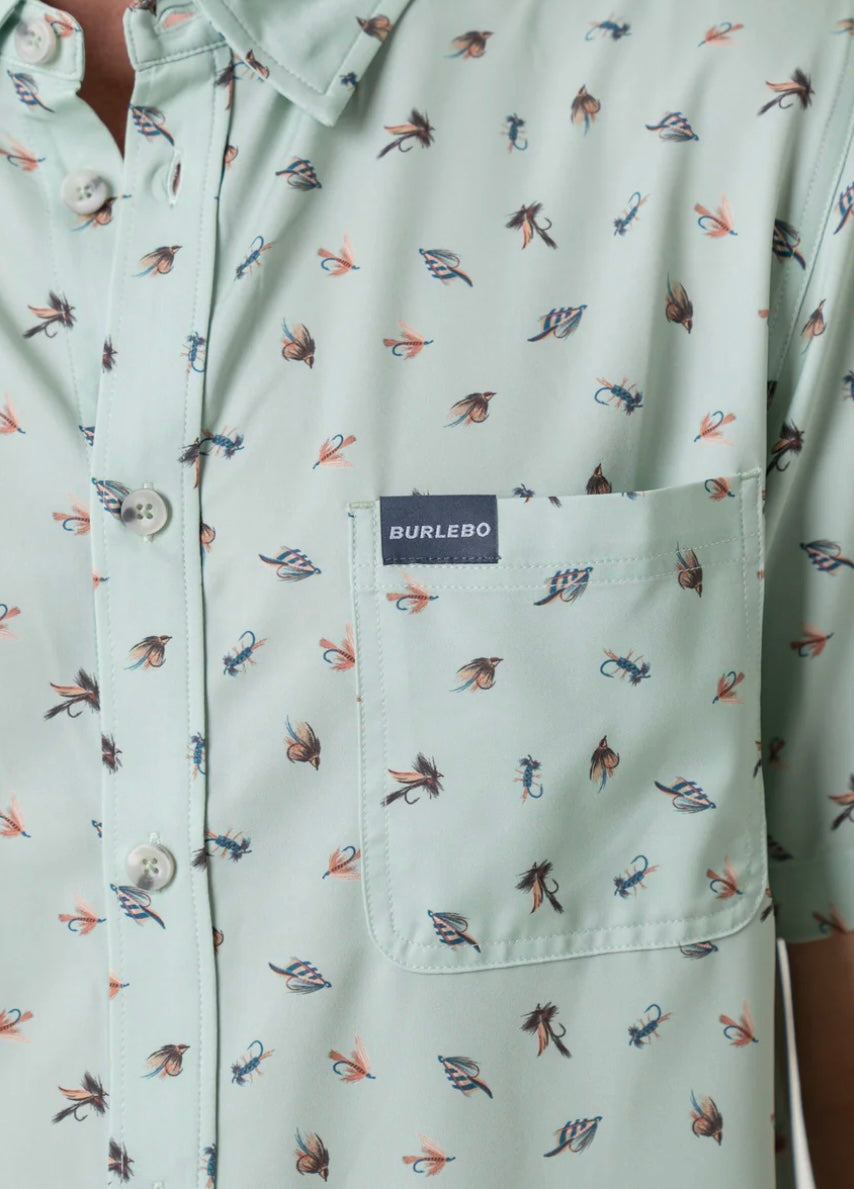 Tying Flies Performance Button Up Burlebo