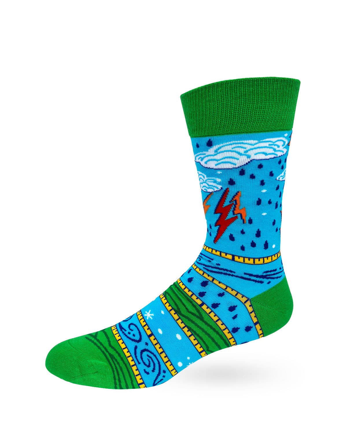 I'm No Weatherman But You Can Expect A Few Inches Tonight Men's Novelty Crew Socks Fab daz