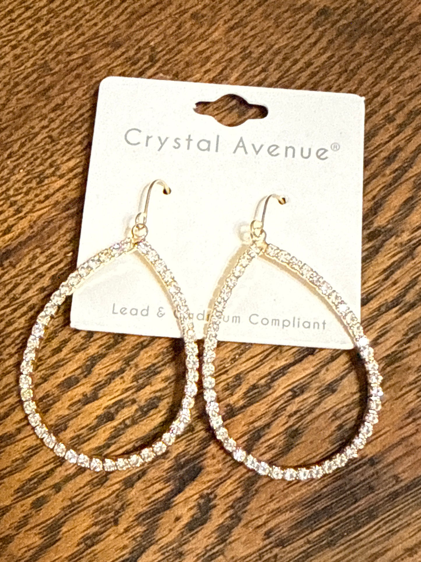 Crystal Ave drop earrings