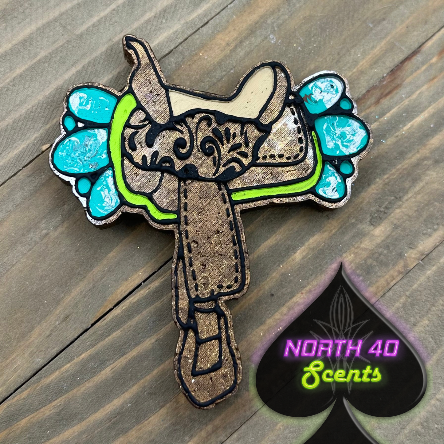 Jeweled Saddle Car Freshie North40