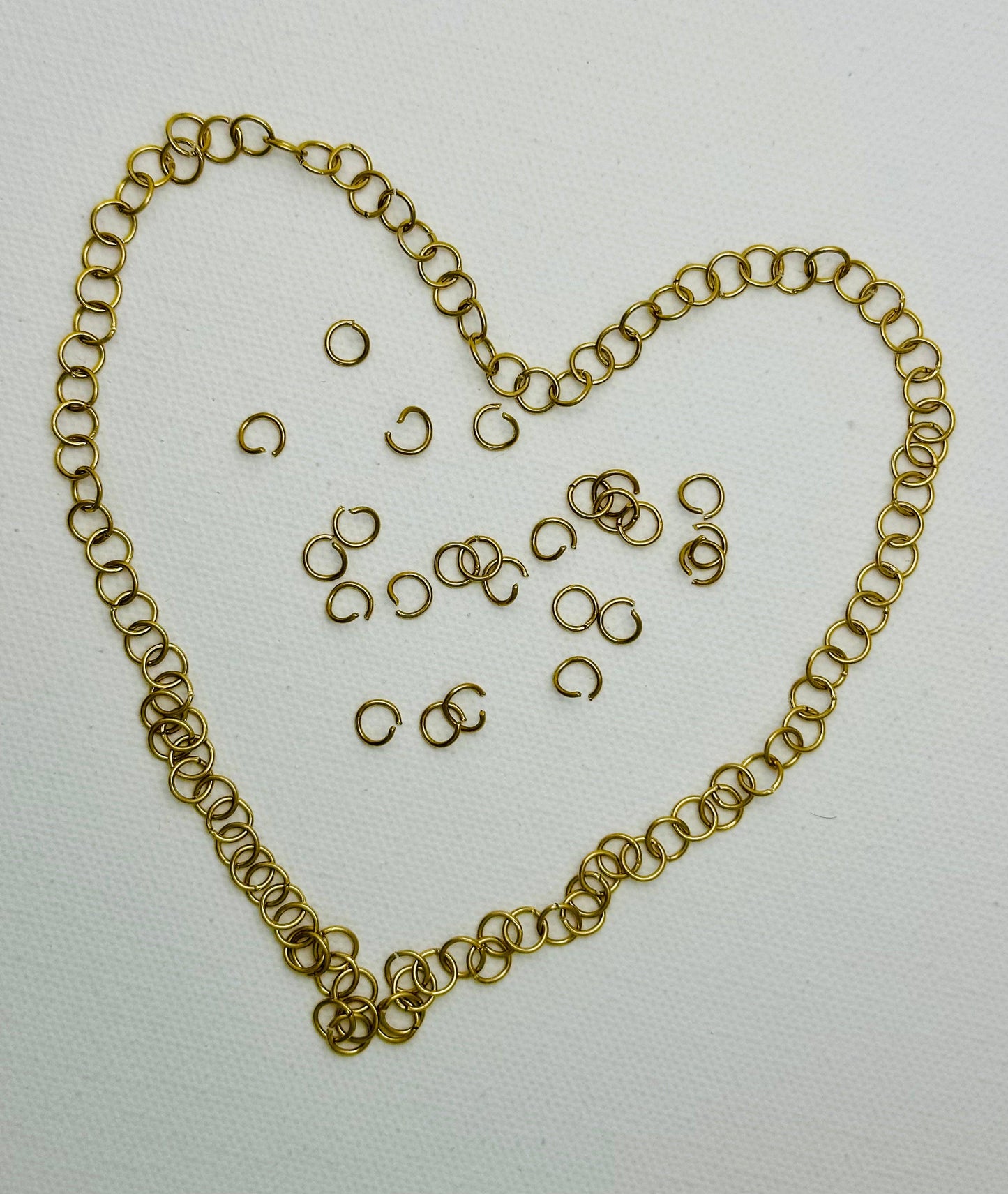 7mm 18k Plated Stainless Steel Jump Rings (Strong) ~ DSO