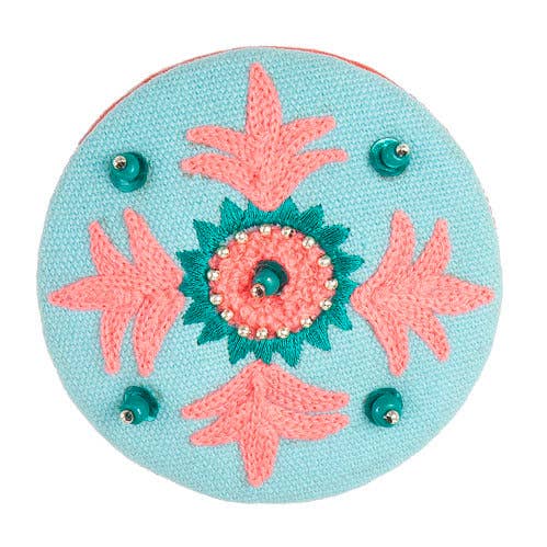 Aquamarine Compact Mirror: Turquoise