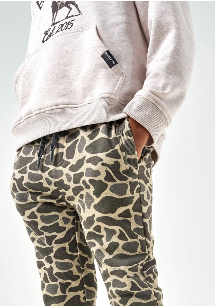Youth Classic Deer Camo Fleece Jogger Burlebo