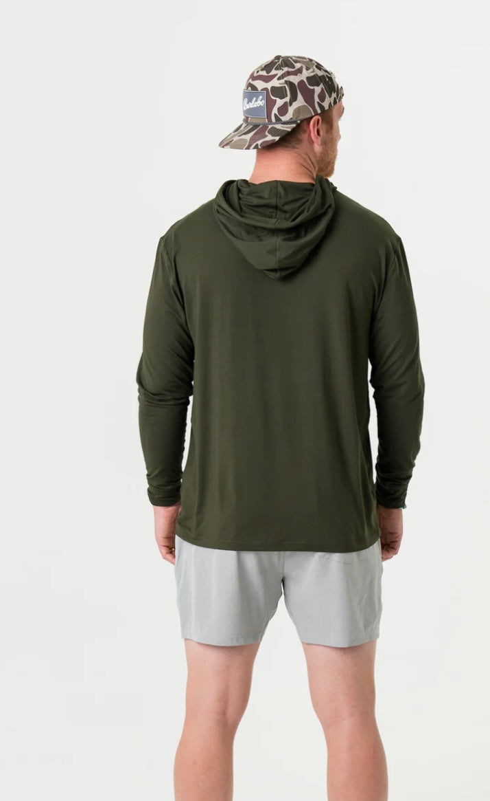 Mallard Green Performance Hoodie With UPF 50 Sun Protection