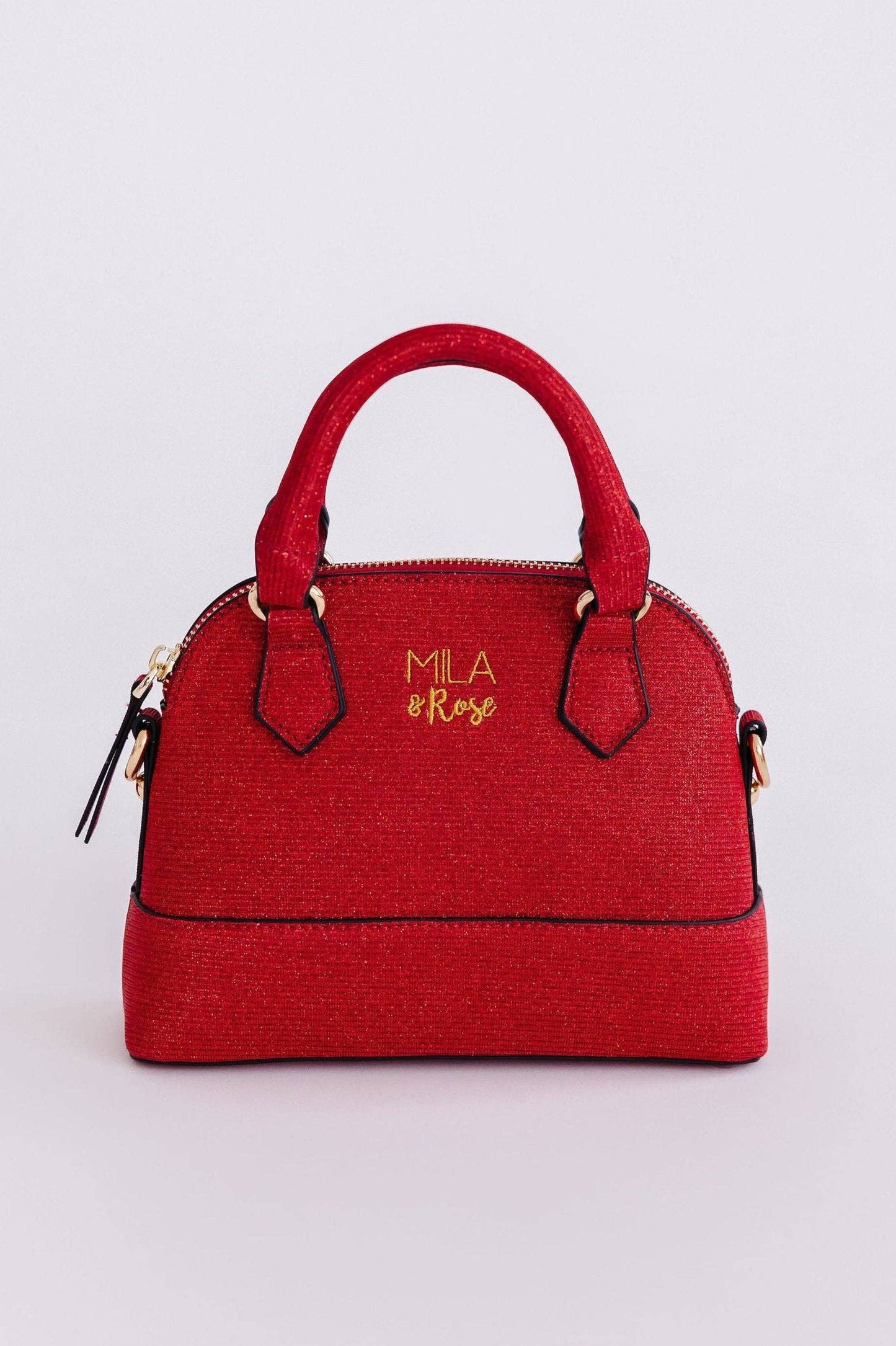 Red Shimmer Girl's Crossbody Purse Mila