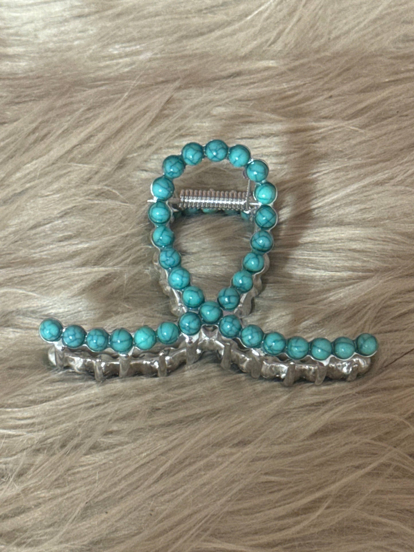 SMALL TURQUOISE CLAW CLIP Rockin
