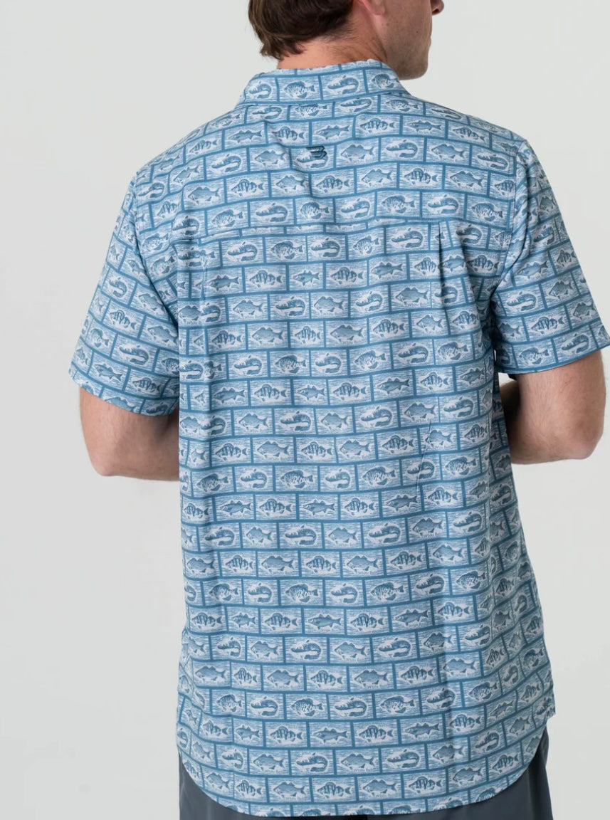 Anglers Choice Performance Button Up Burlebo
