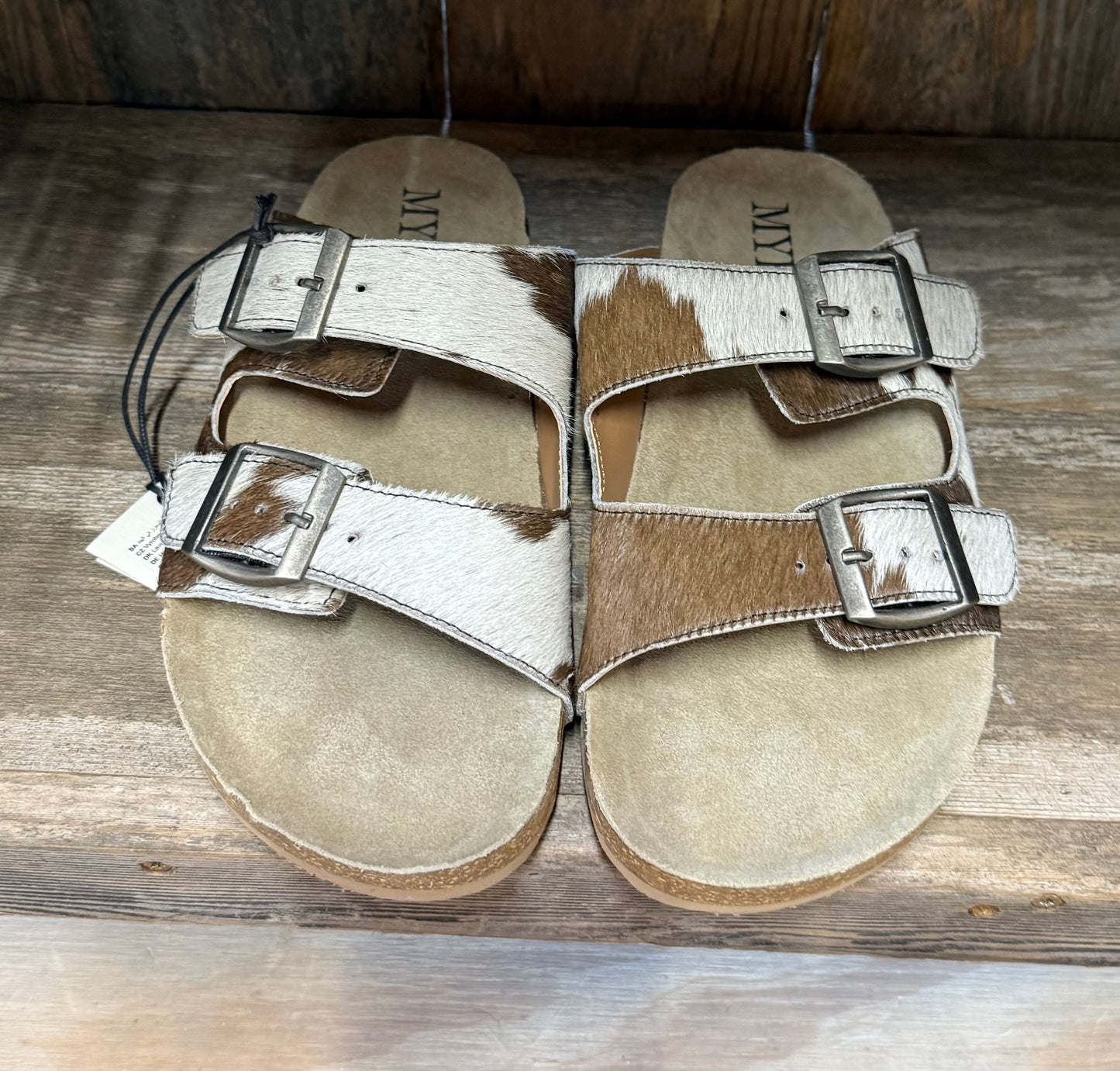 Lazy Days Myra Cowhide Sandals Brown