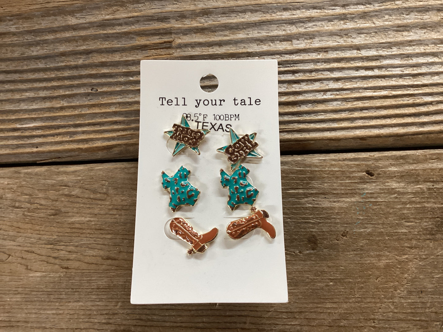 Cow girl earrings