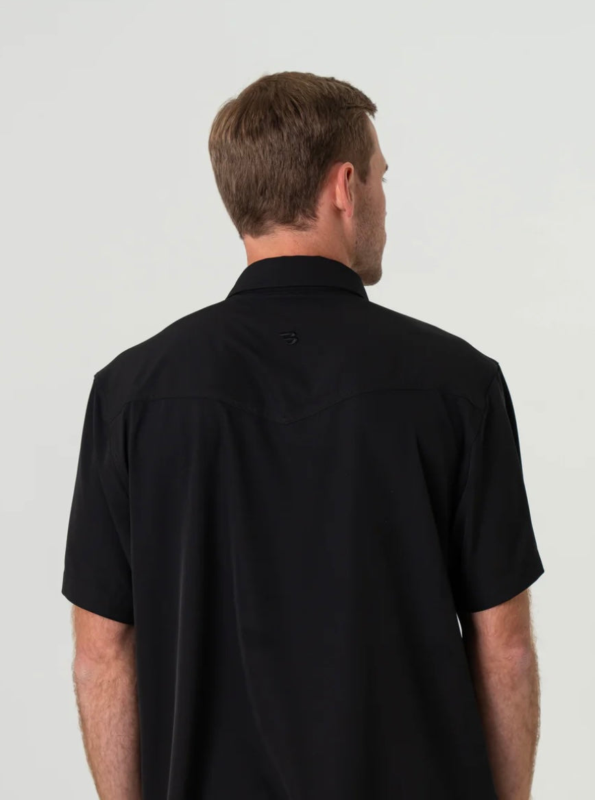 Black Performance Western Shirt