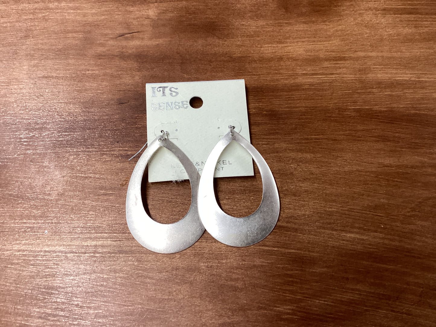 ITS Sense silver teardrop earrings