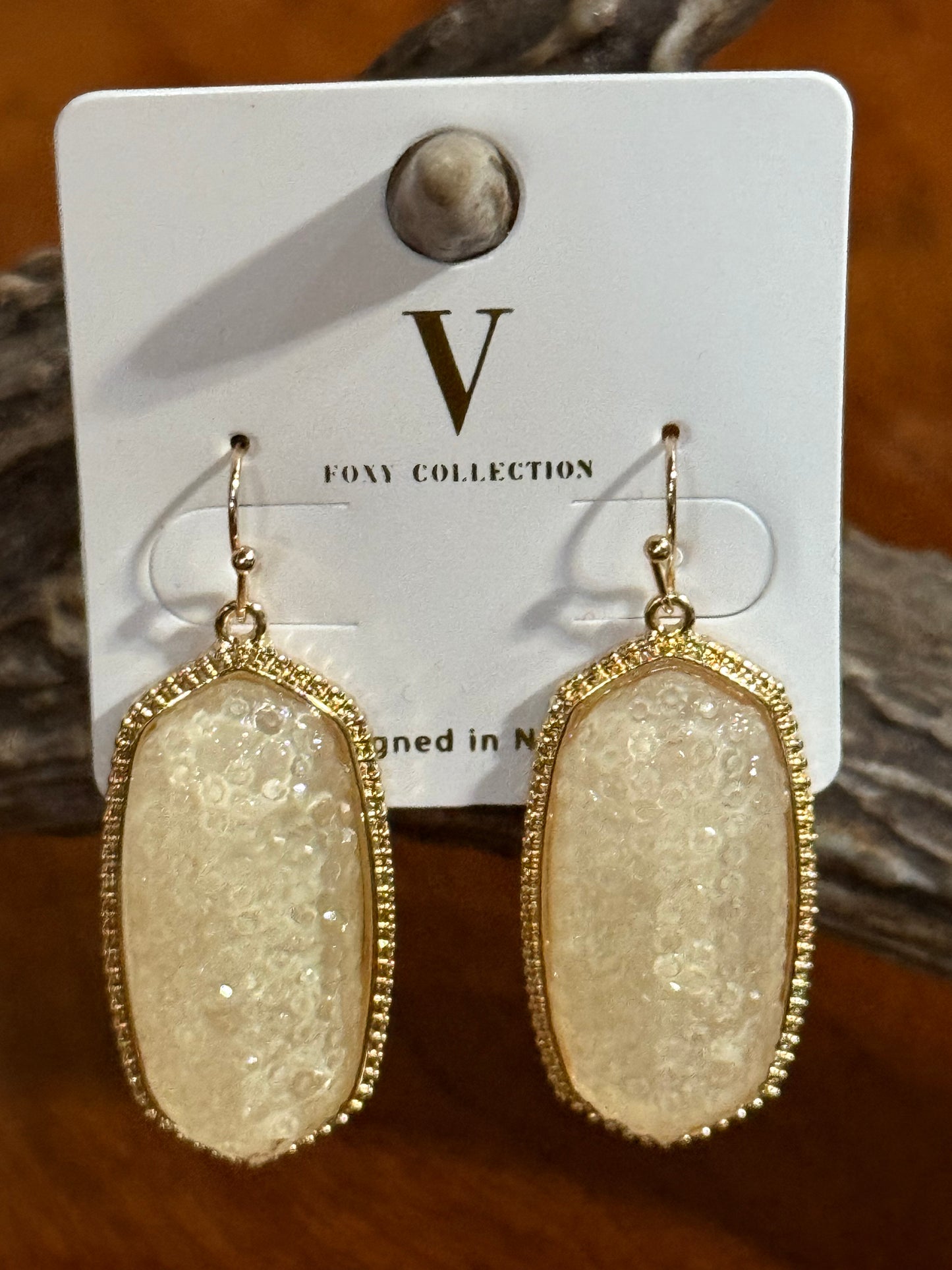 Oblong Shimmer Earrings