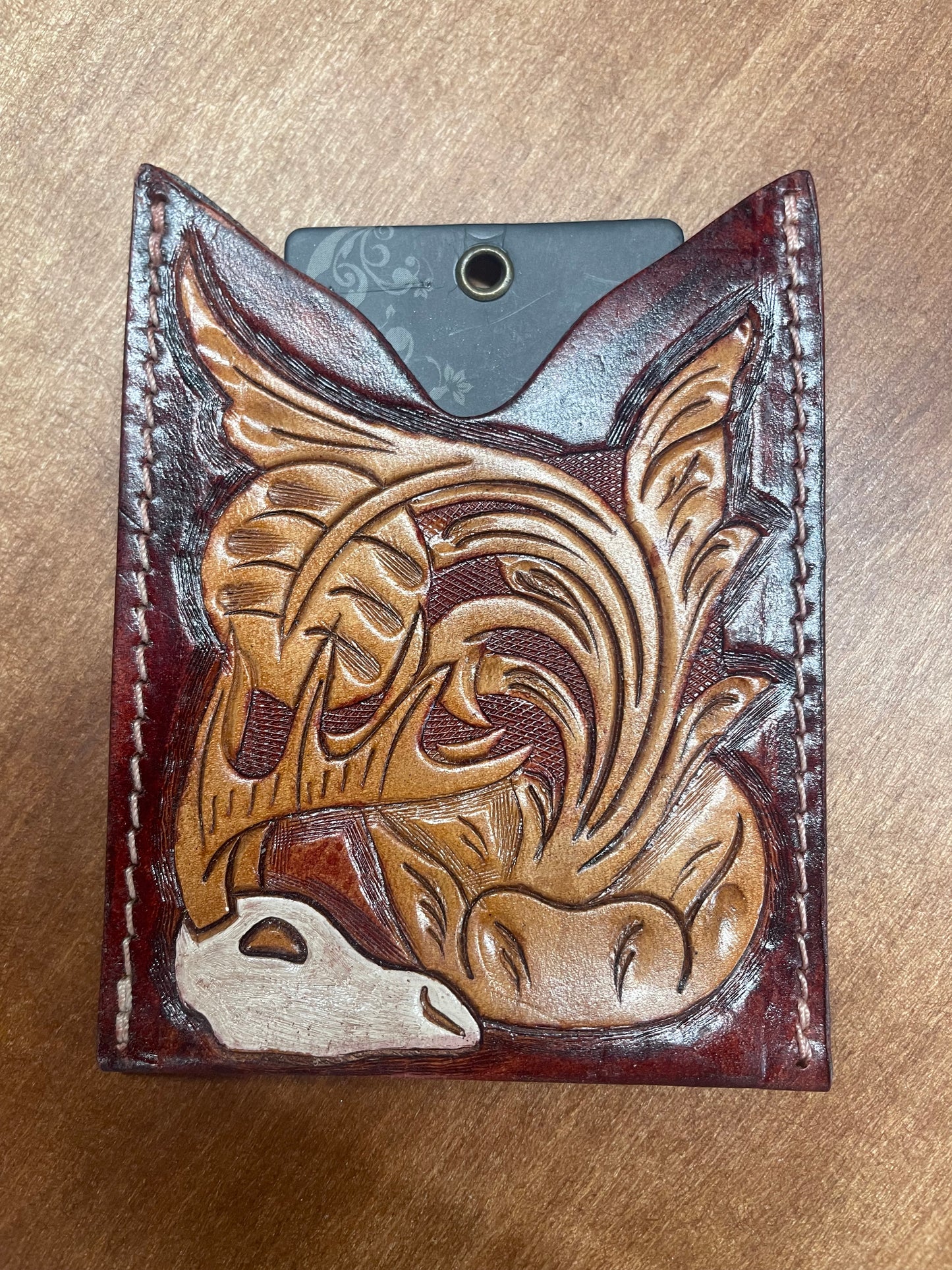 ADCCF107 Card-Holder Genuine Western Leather LS Western