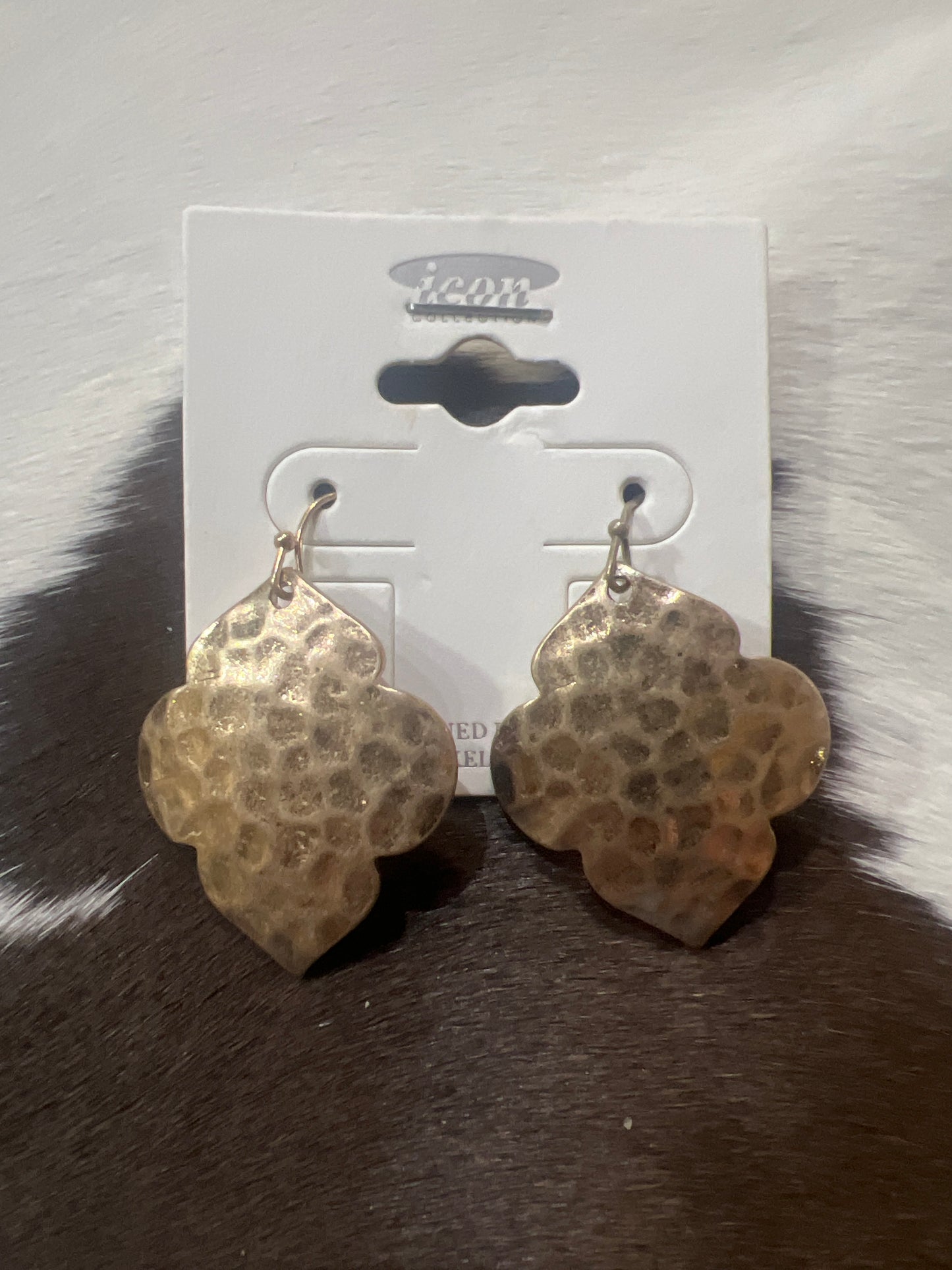 Hammered Gold Earrings Teardrop or Moroccan