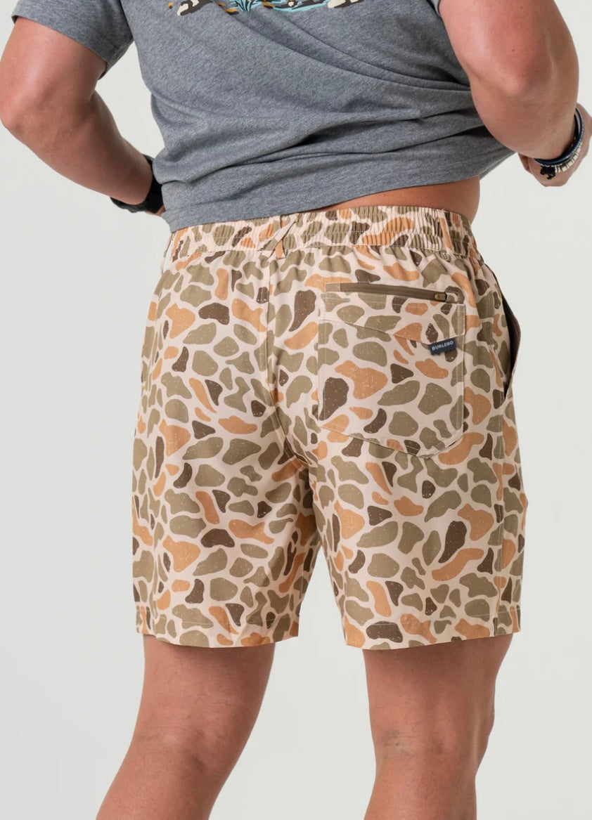 Venado Camo Everyday Shorts With Brown Pocket 7” Burlebo