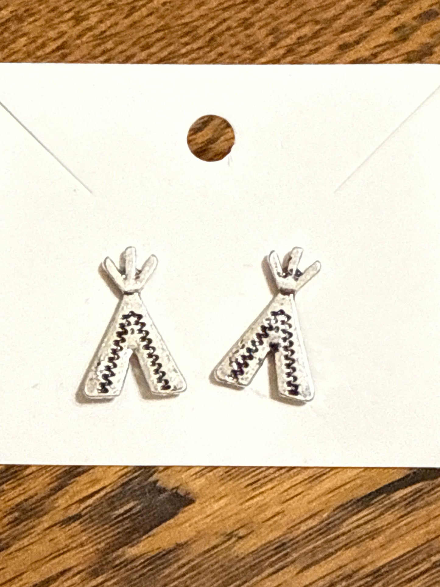 Tee Pee Stud Earrings