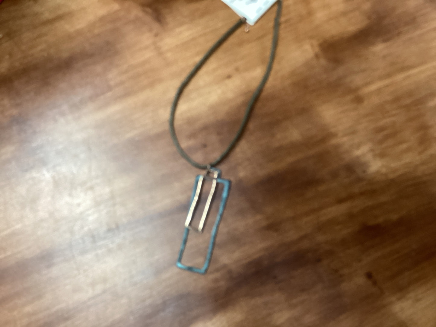 Copper bar necklace