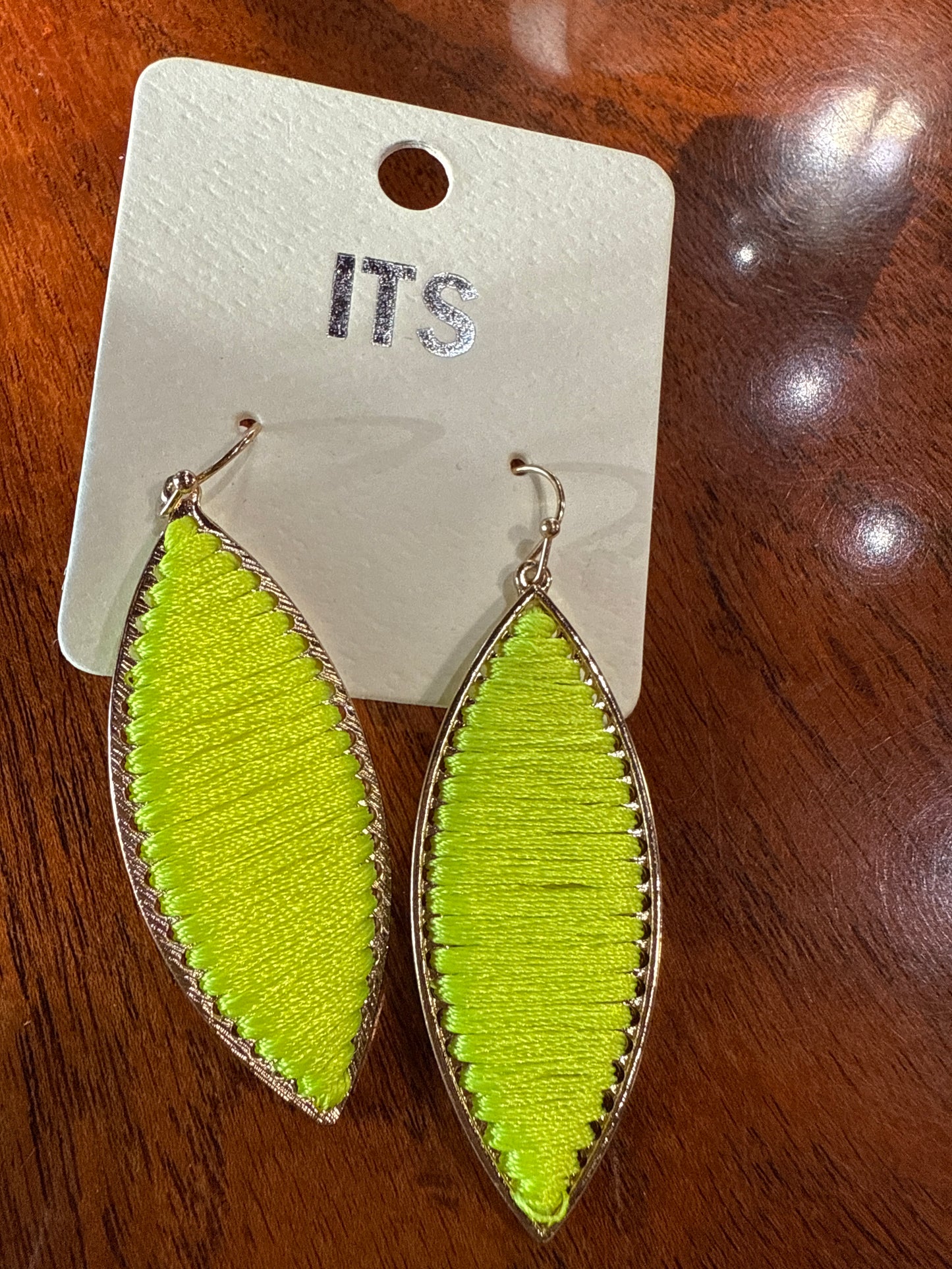 Fluorescent earrings