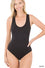 Black Racer Back Bodysuit