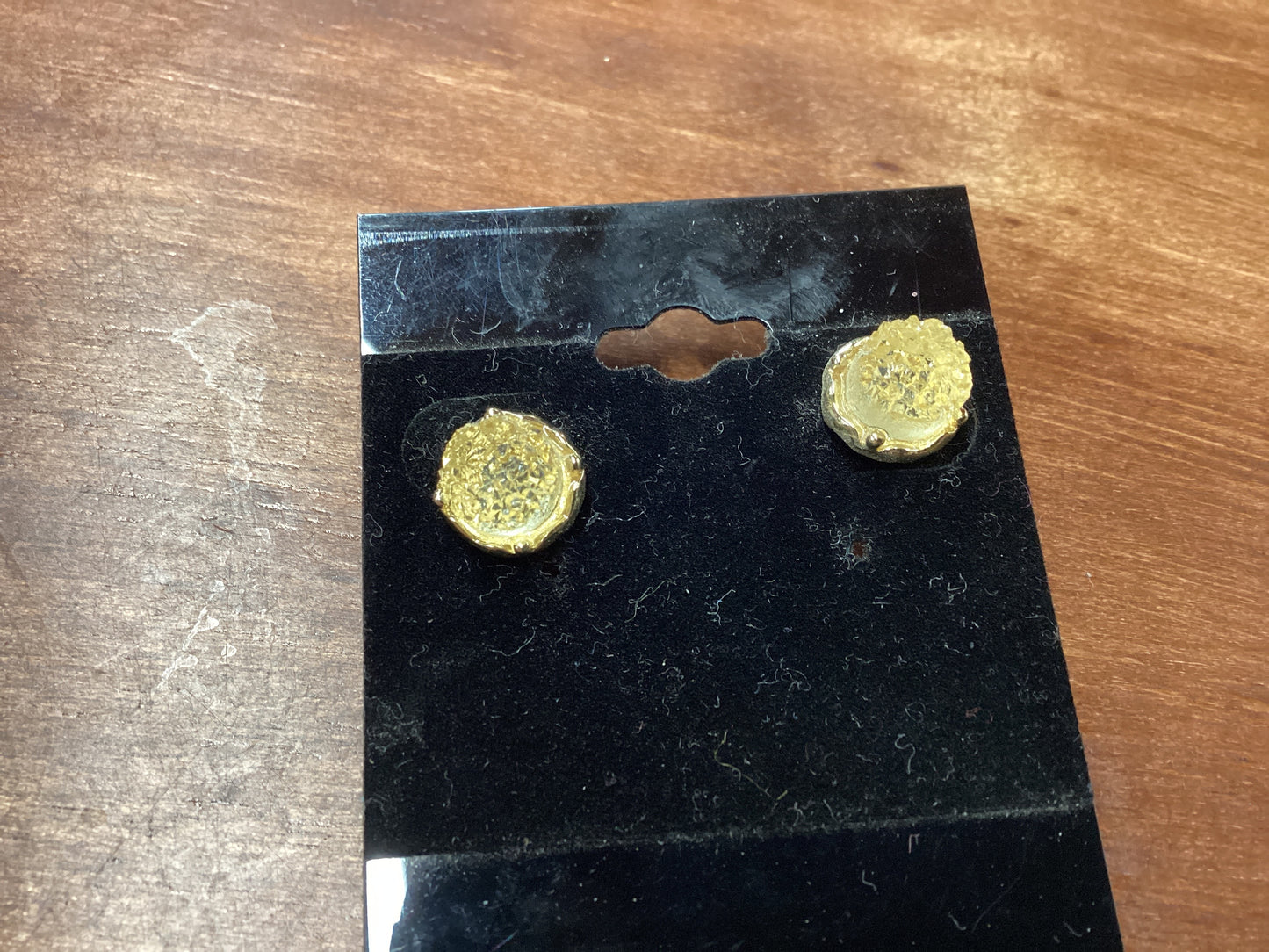 Druzy round earrings
