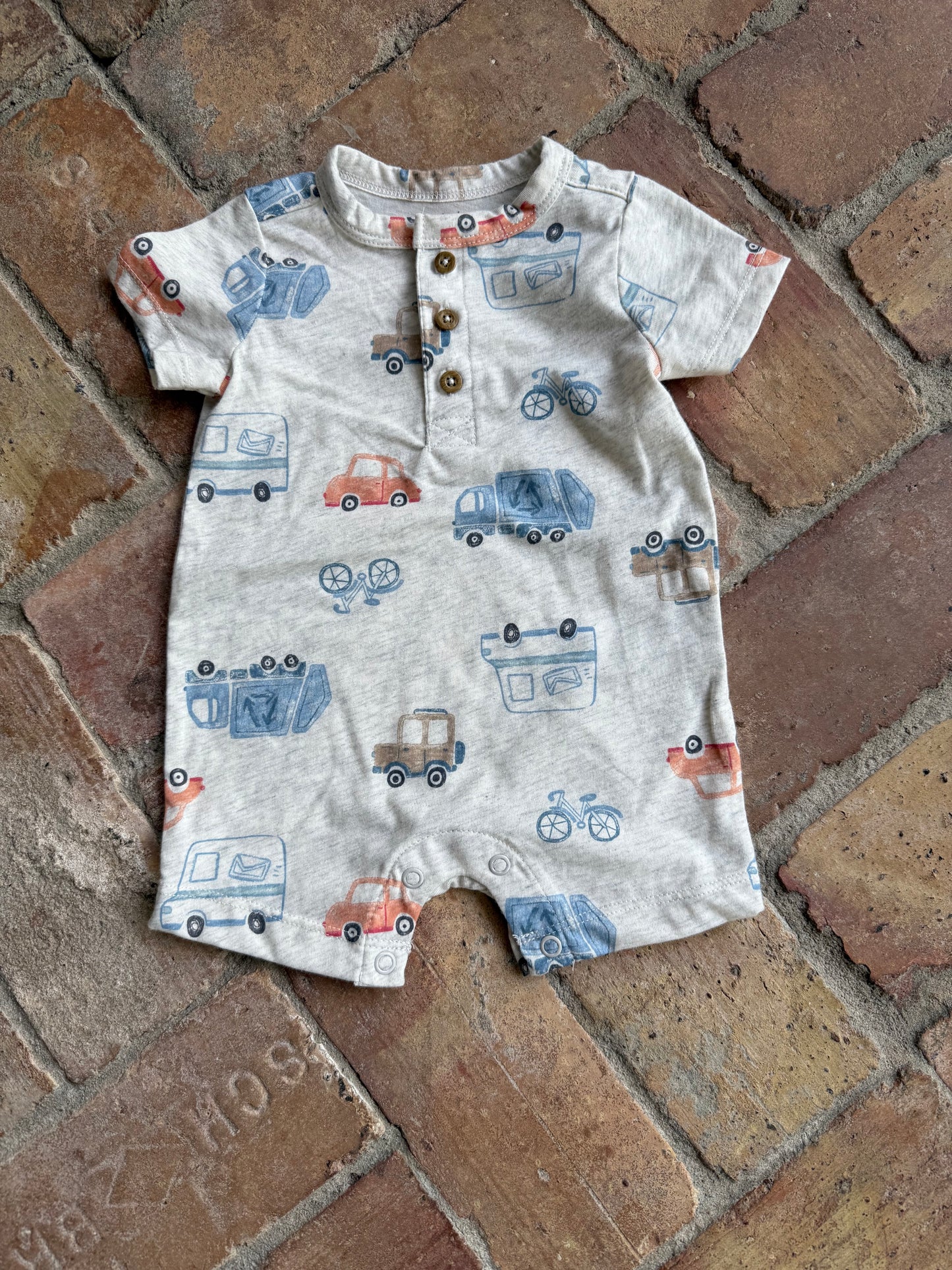 Soft Carters Truck Romper