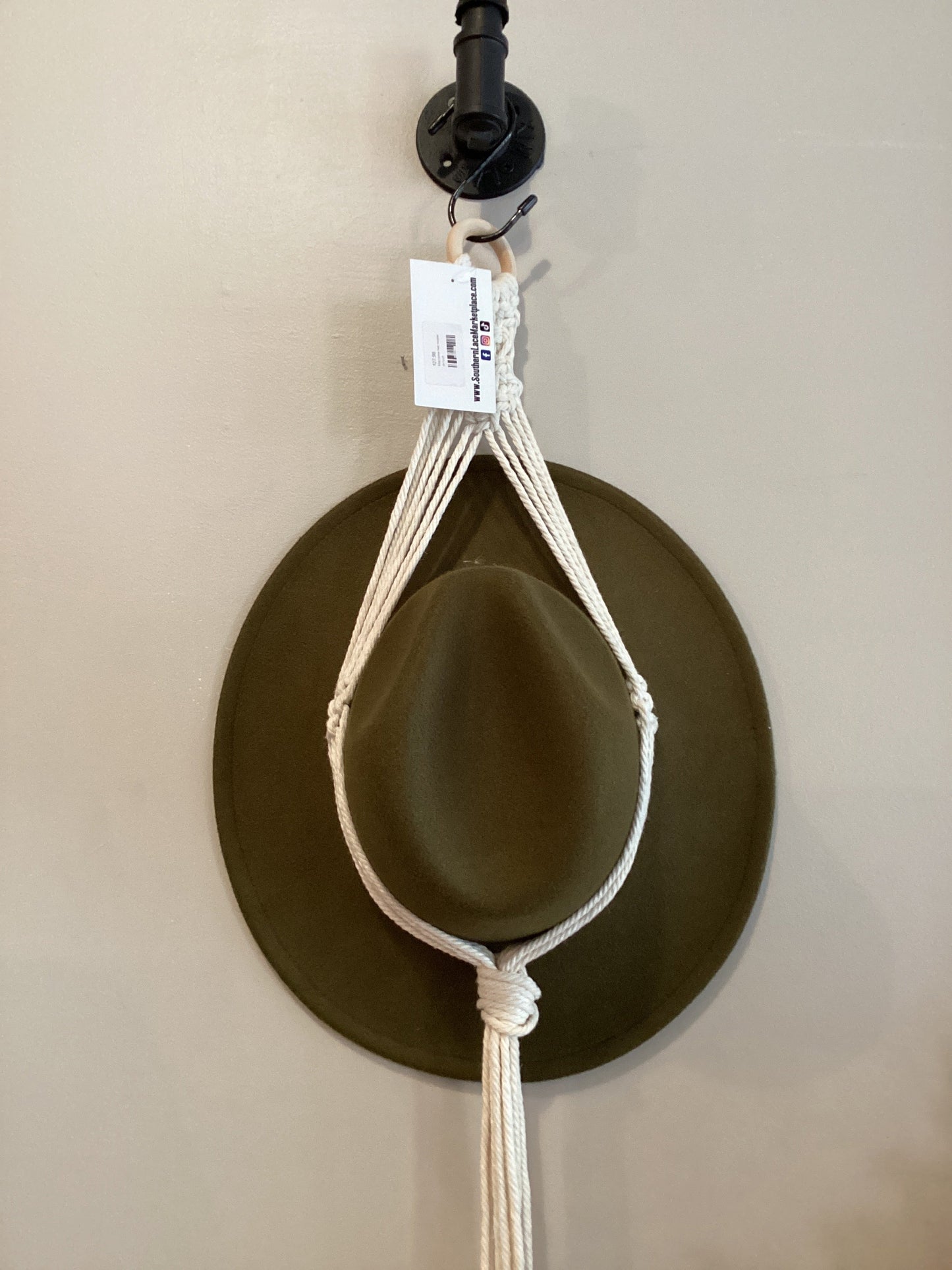 Macrame Hat Holder