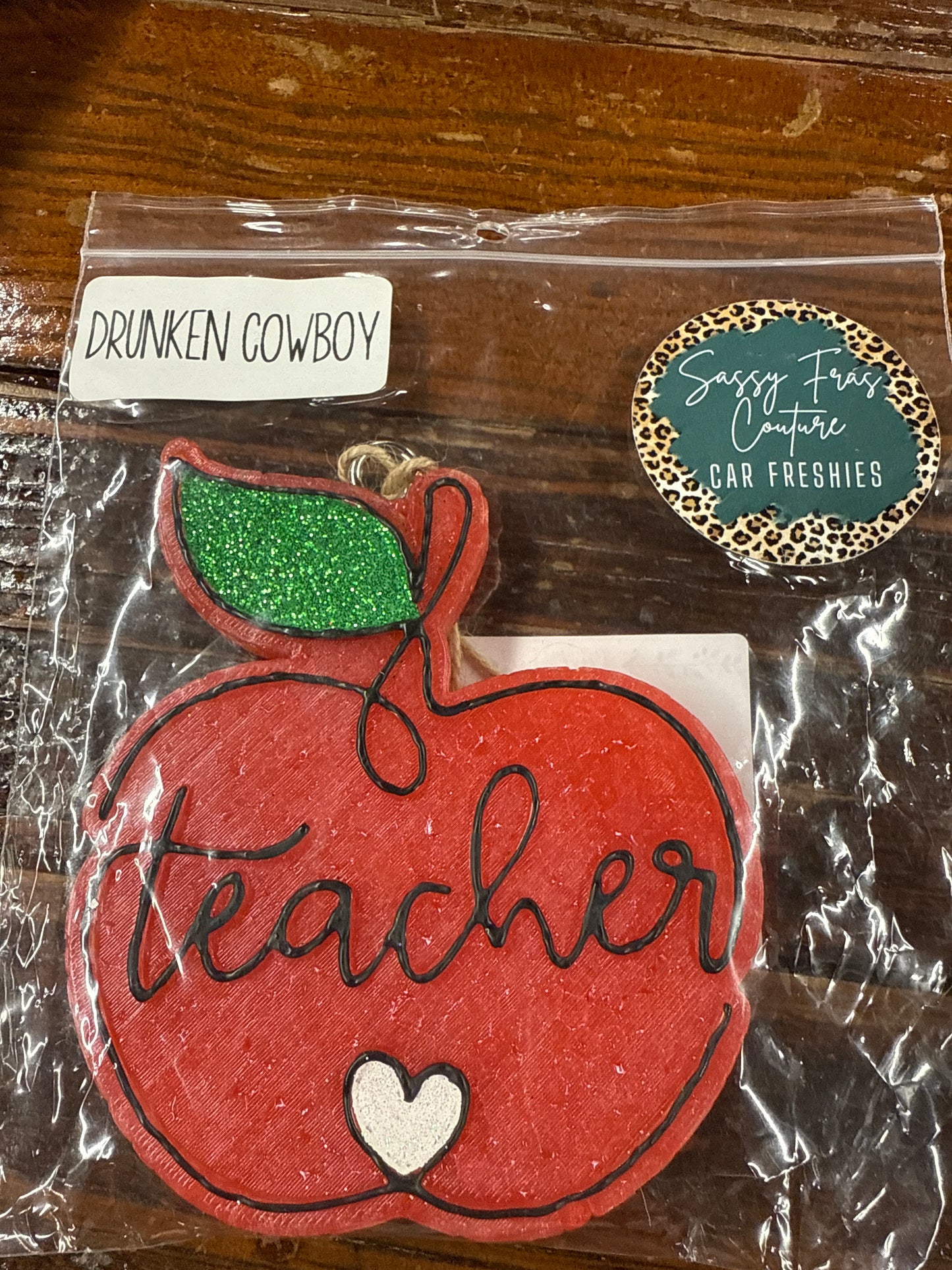 Teacher Apple Car Freshie: Sassy Fras