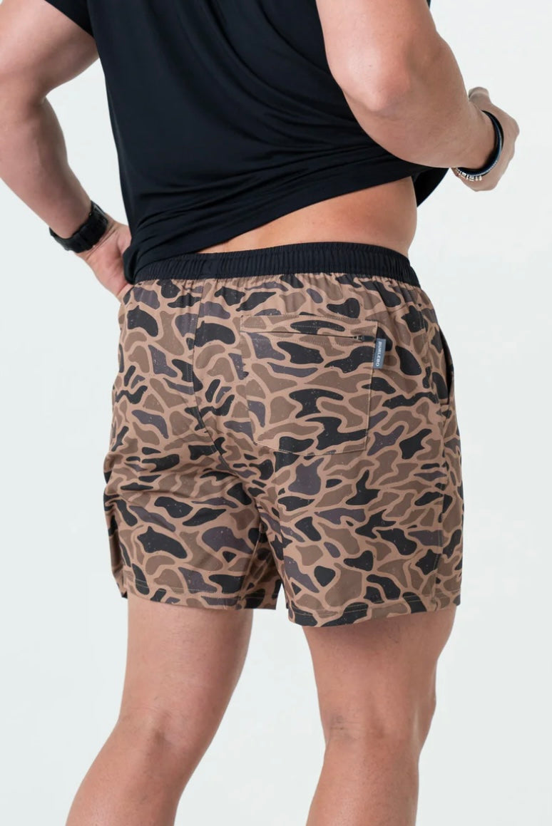 Gauge Camo 5.5 Inch Athletic Shorts Burlebo