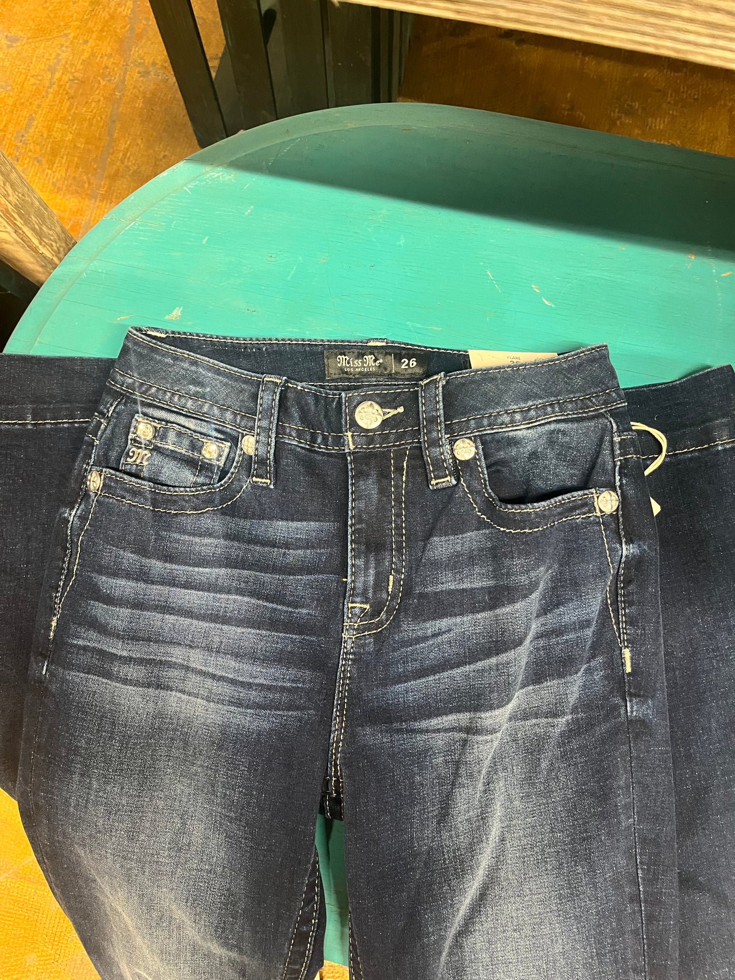 Miss Me High Rise Flare Jean