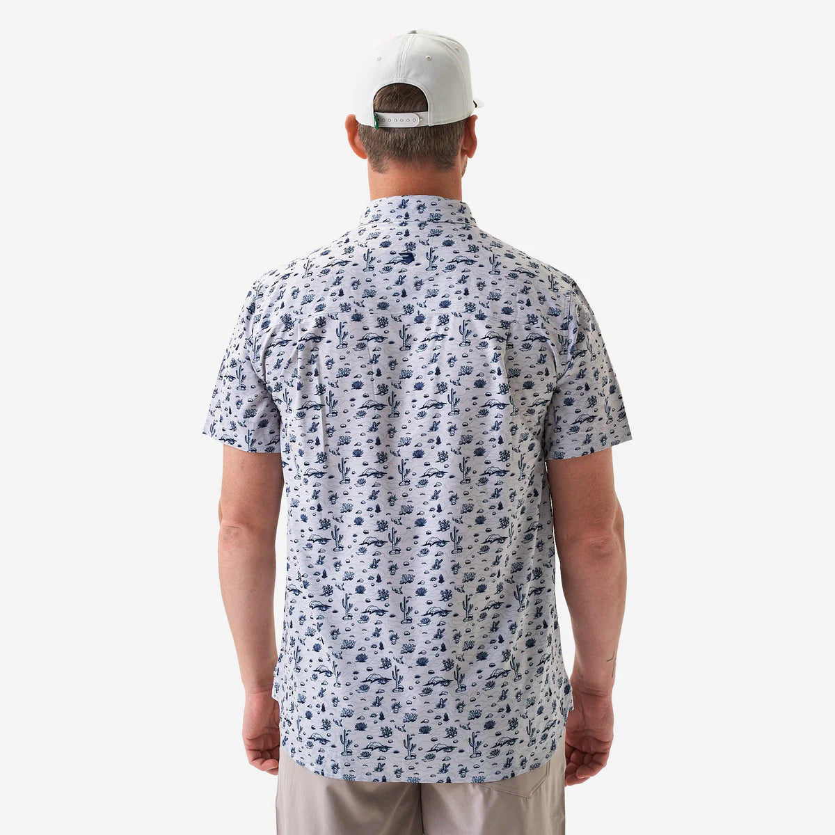 Out West Cream Burlebo Performance Button Up Tx/ Fl