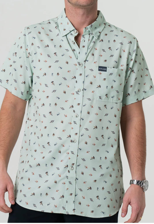 Tying Flies Performance Button Up Burlebo