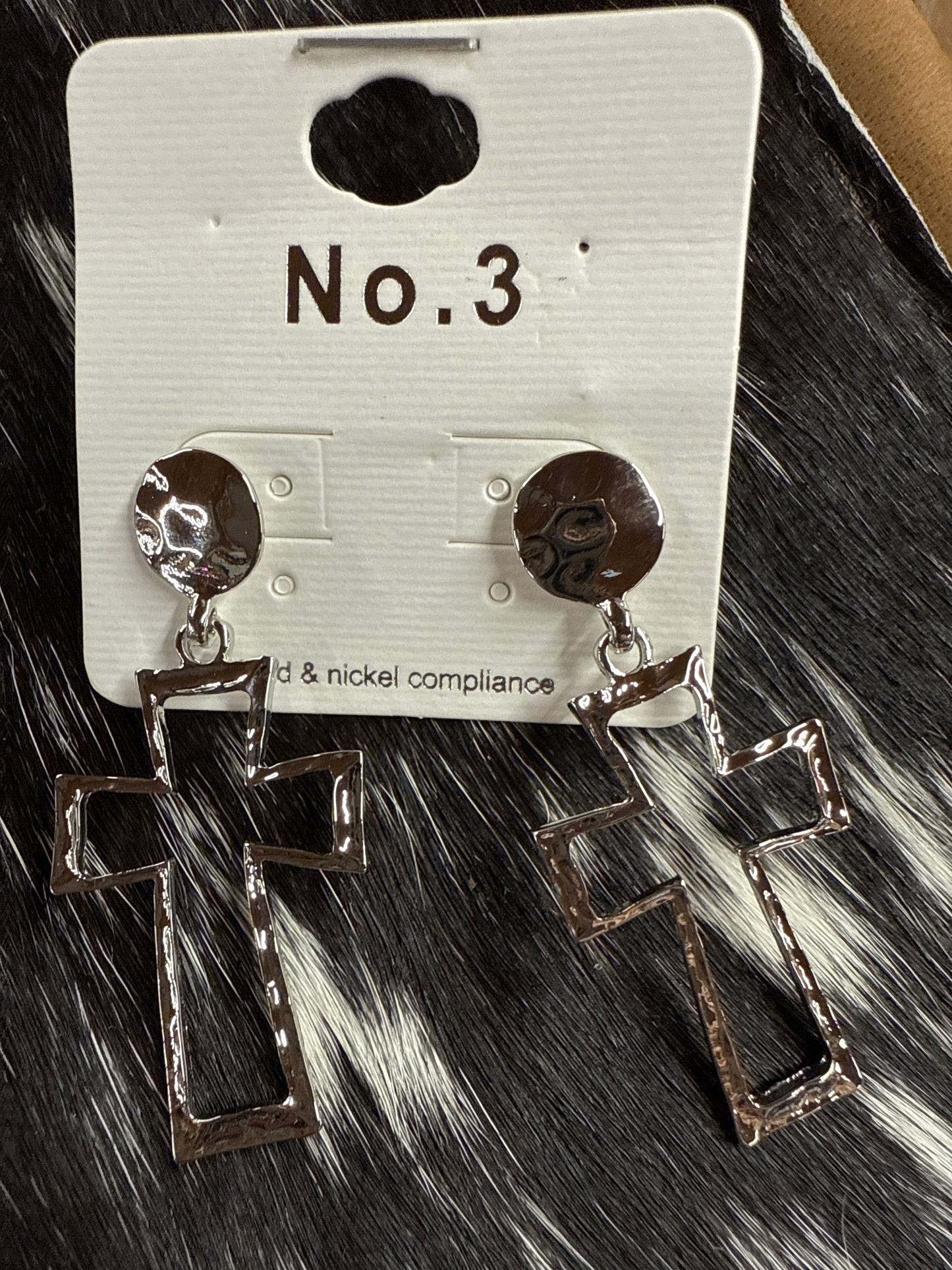 Cross Dangle Earrings