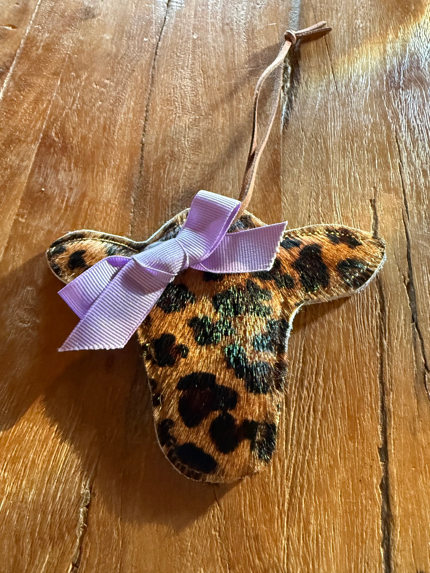 Leopard print Cow Hide Car Freshie