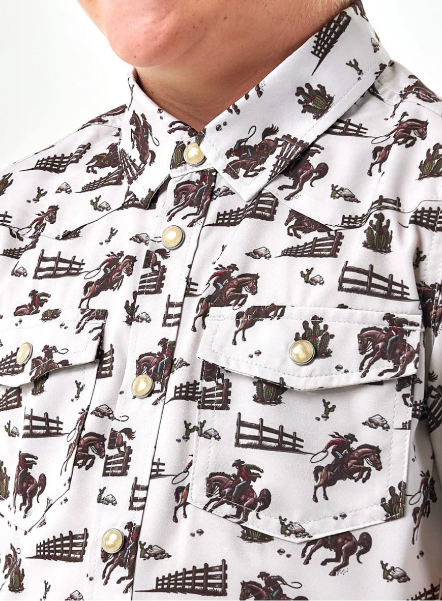Cowboy Country Youth Performance Western Shirt Burlebo