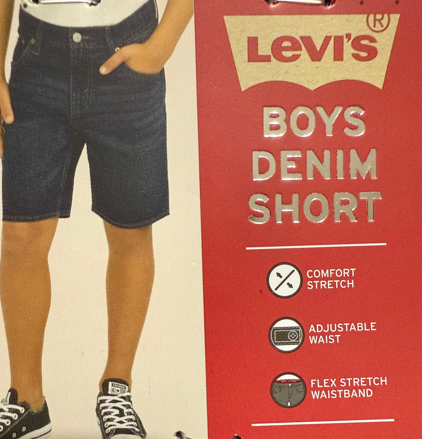 Levi’s Denim Boys Shorts. Adjustable Waist
