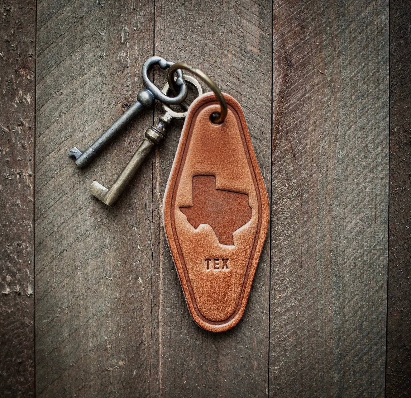 Leather Western Keychain Motel Style Sugarhouse