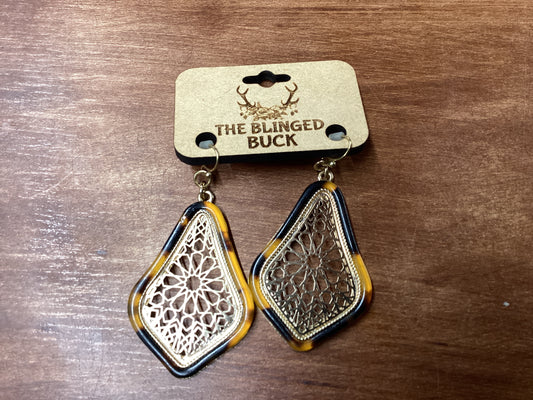 Turtle she’ll dangled earrings